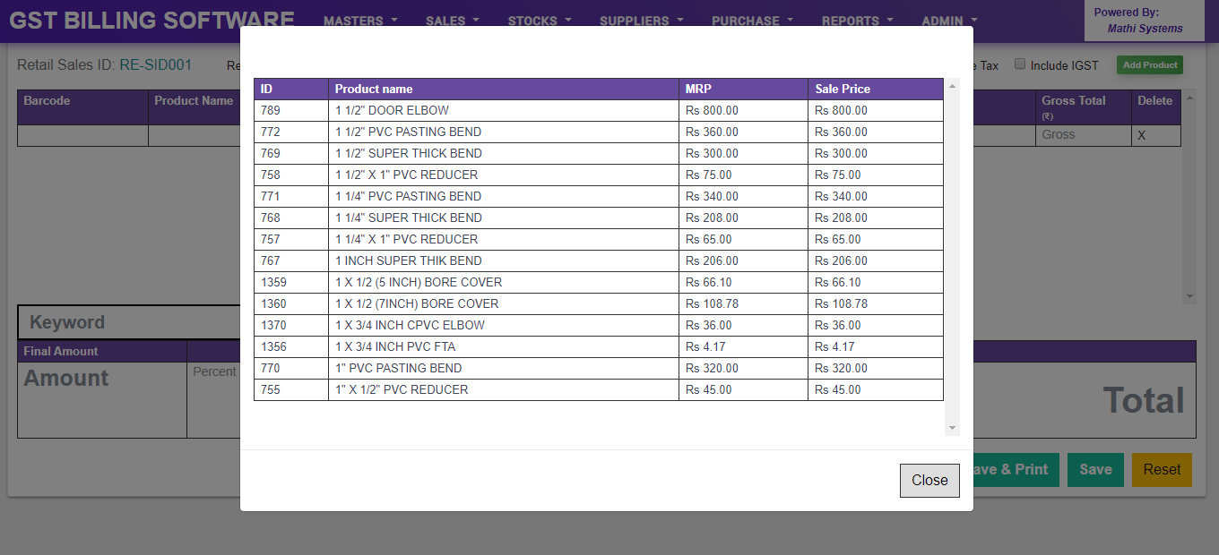 POS Billing Software

